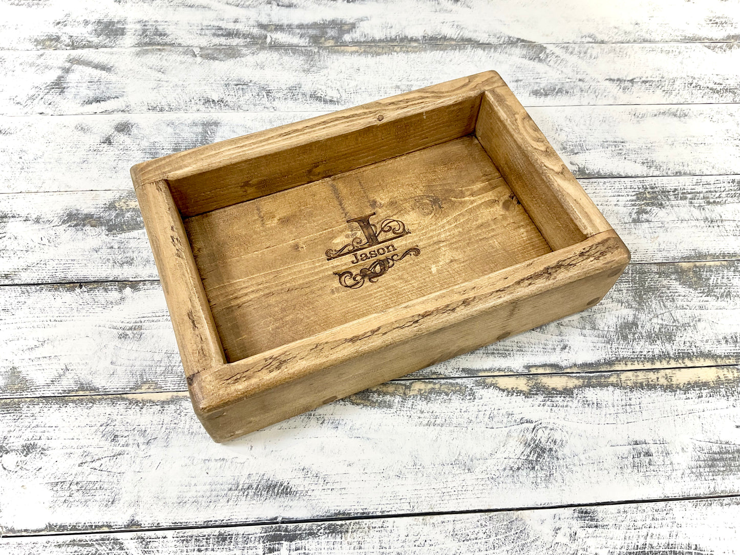 Valet Tray, personalised with monogram