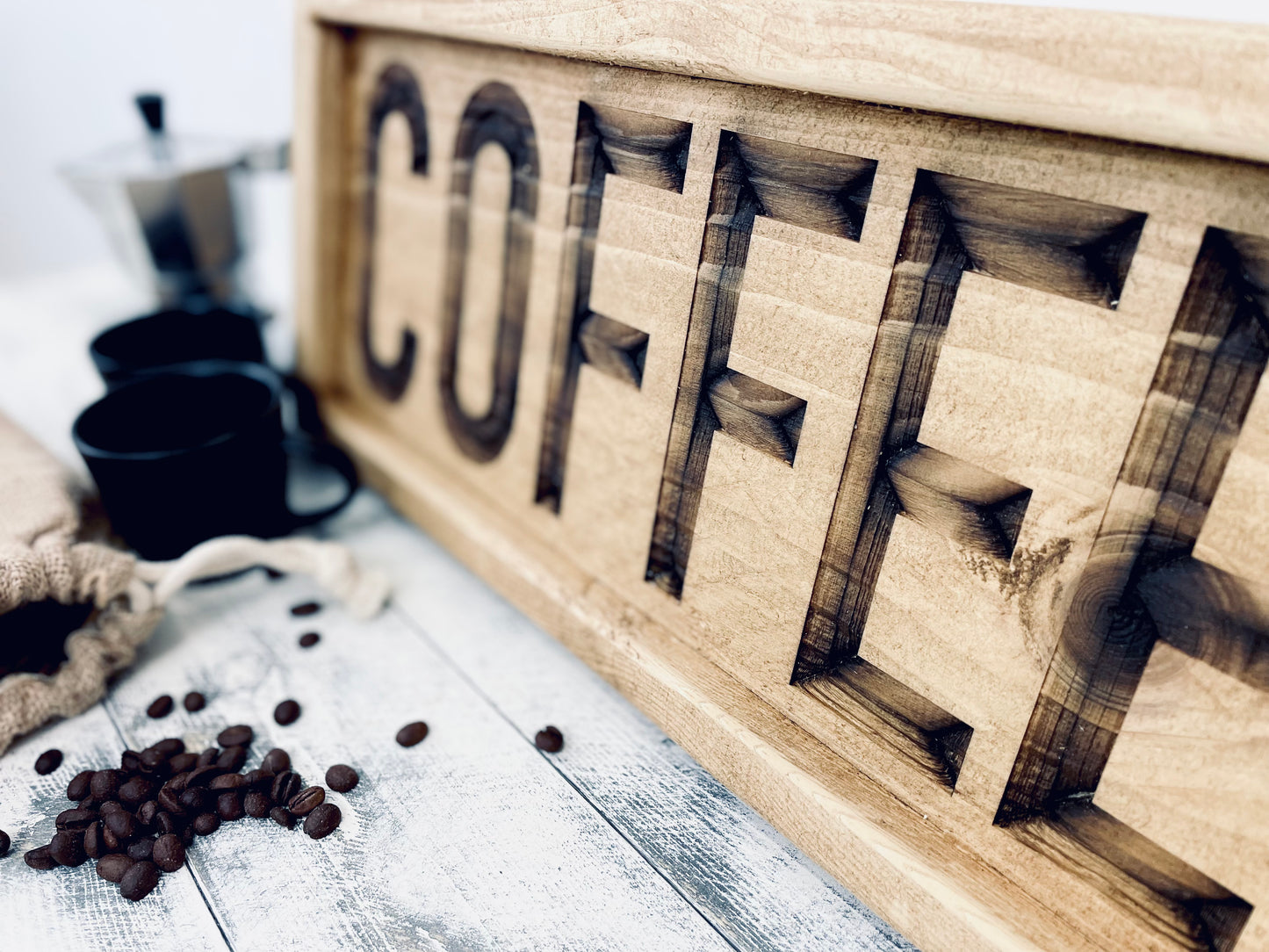 Wooden Coffee Sign