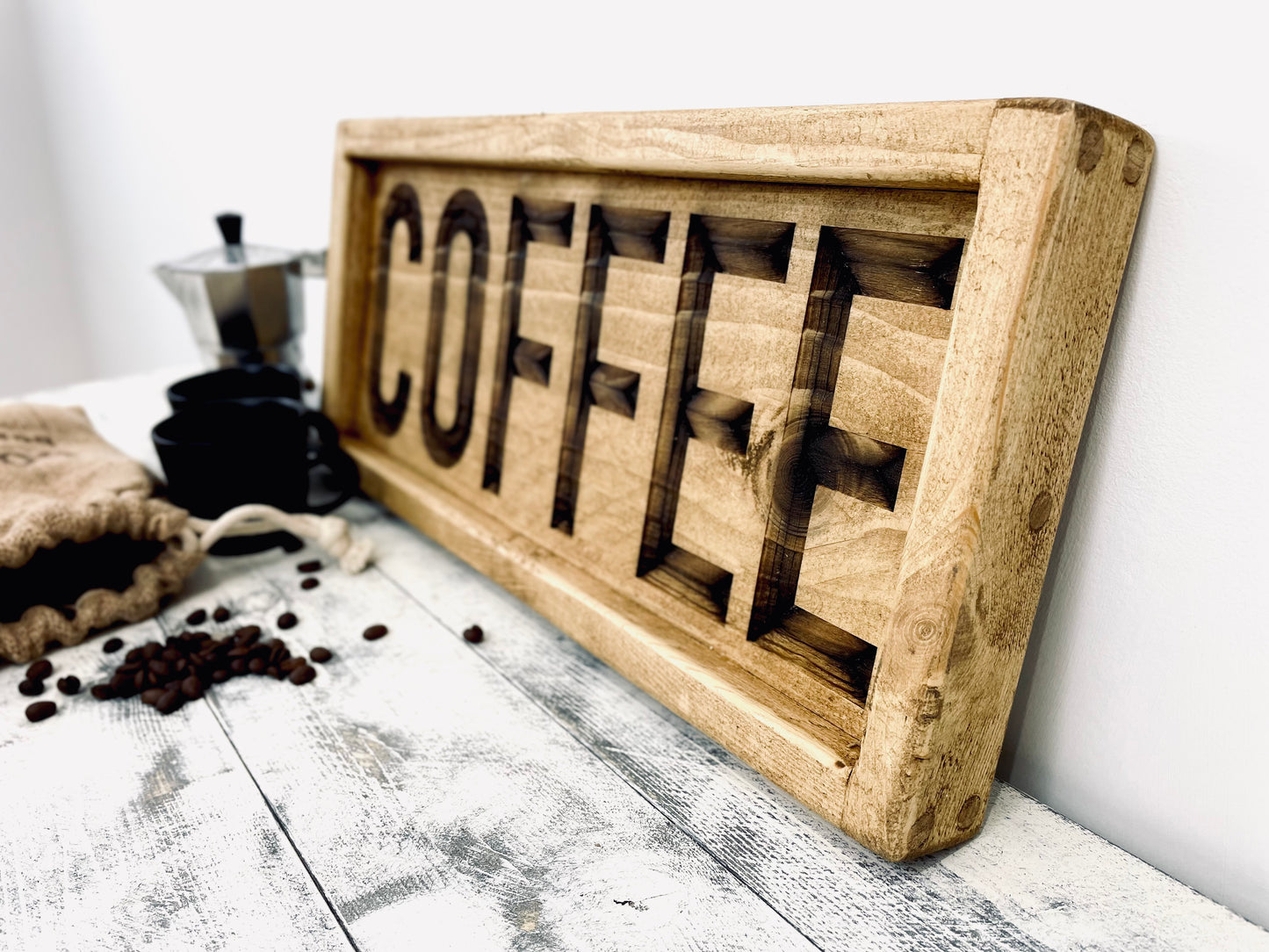 Wooden Coffee Sign
