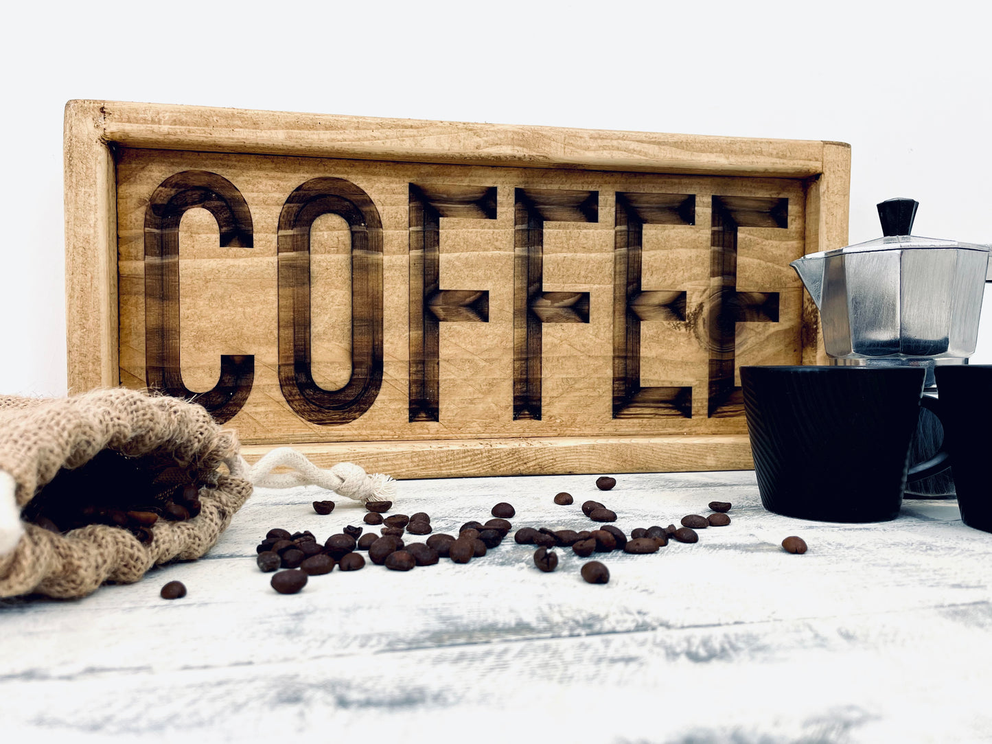Wooden Coffee Sign