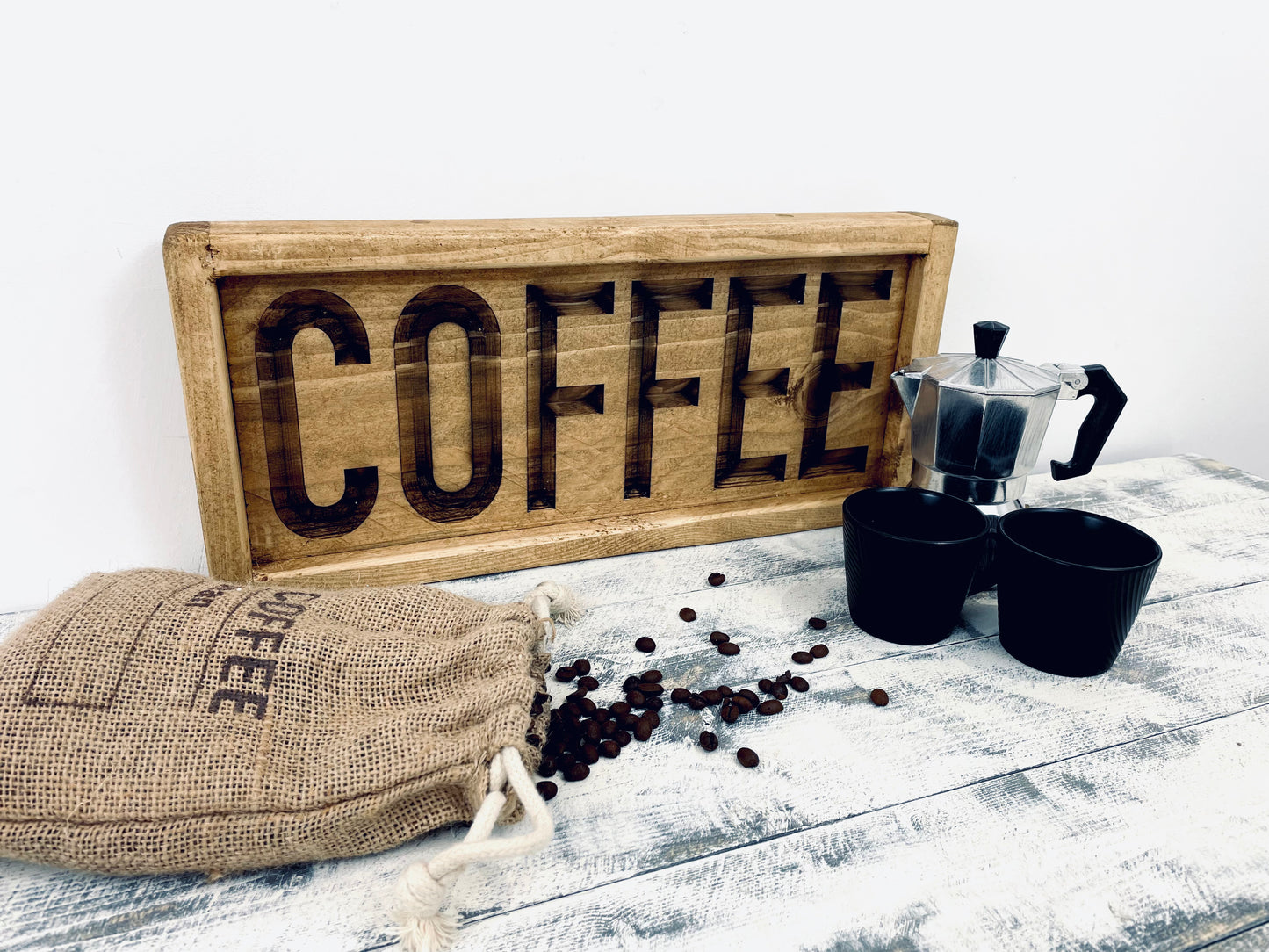 Wooden Coffee Sign