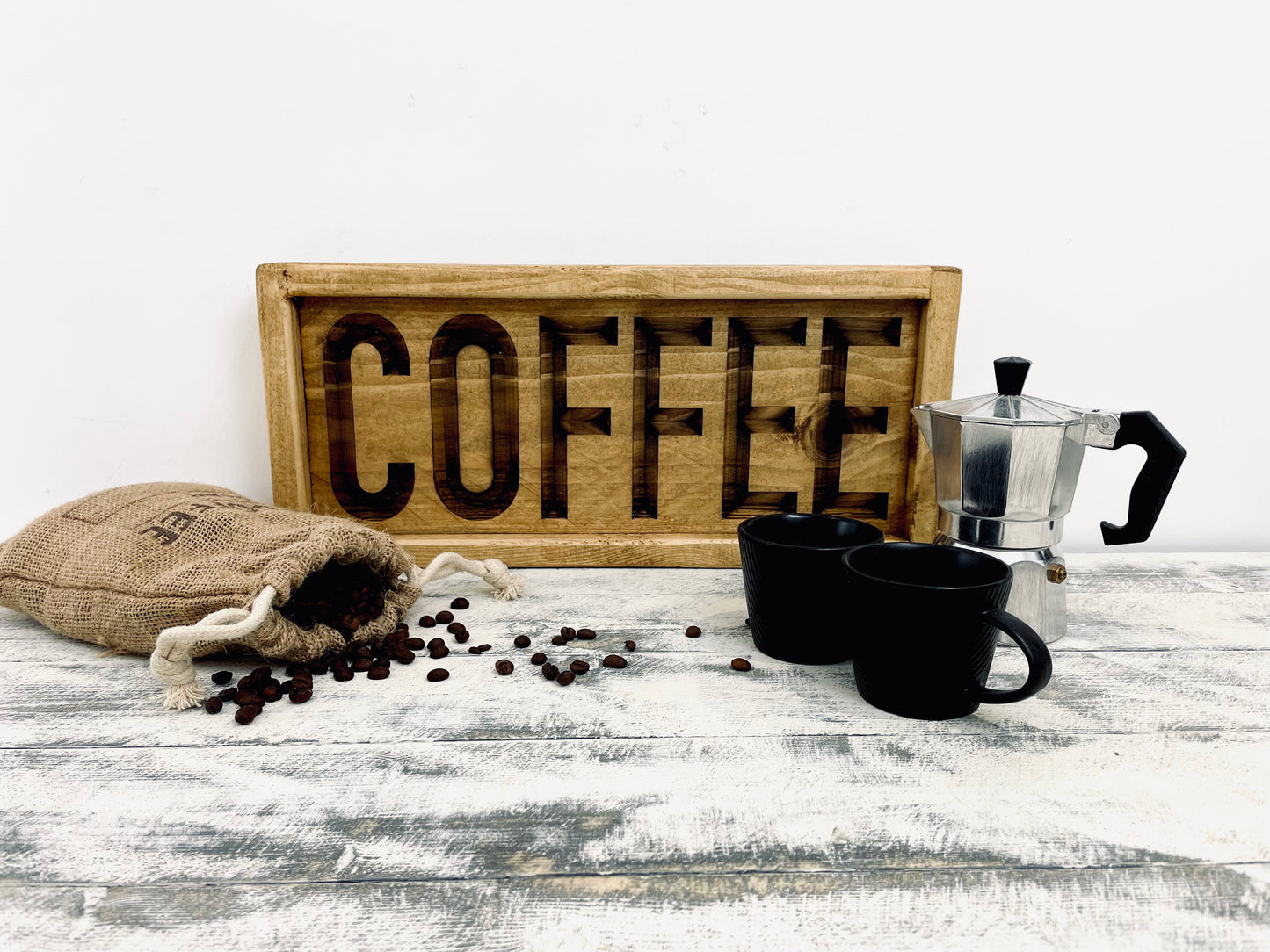 Wooden Coffee Sign