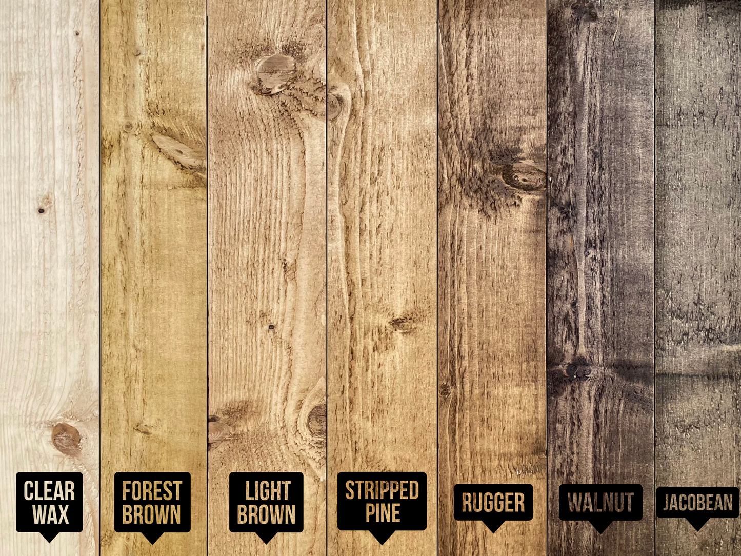 Rustic Wooden Shelf with Metal Brackets B02 22cm x 5cm