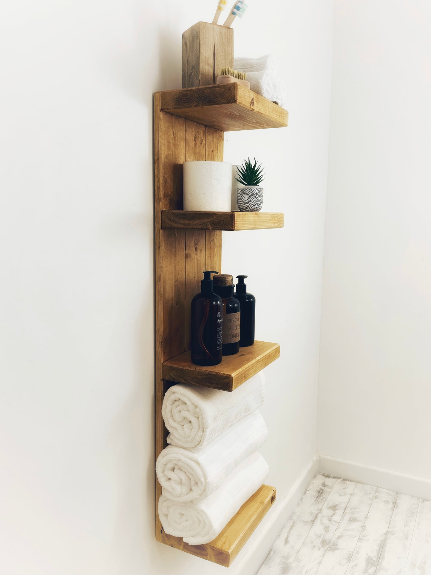 Towel & Toiletry Holder