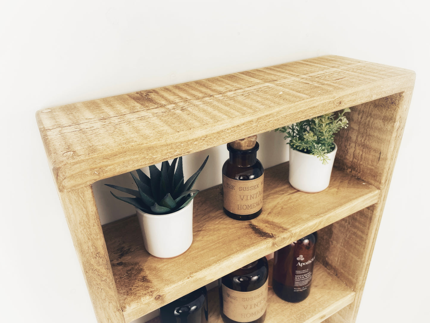 Bathroom Shelving Unit With Double Towel Rail