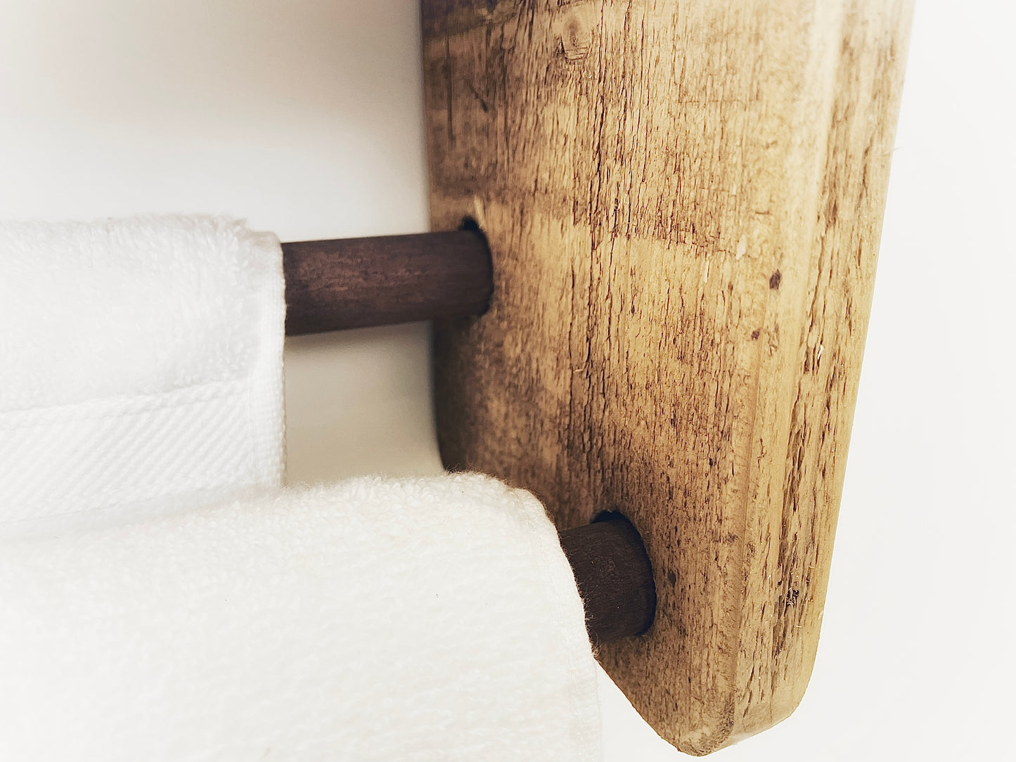 Bathroom Shelving Unit With Double Towel Rail