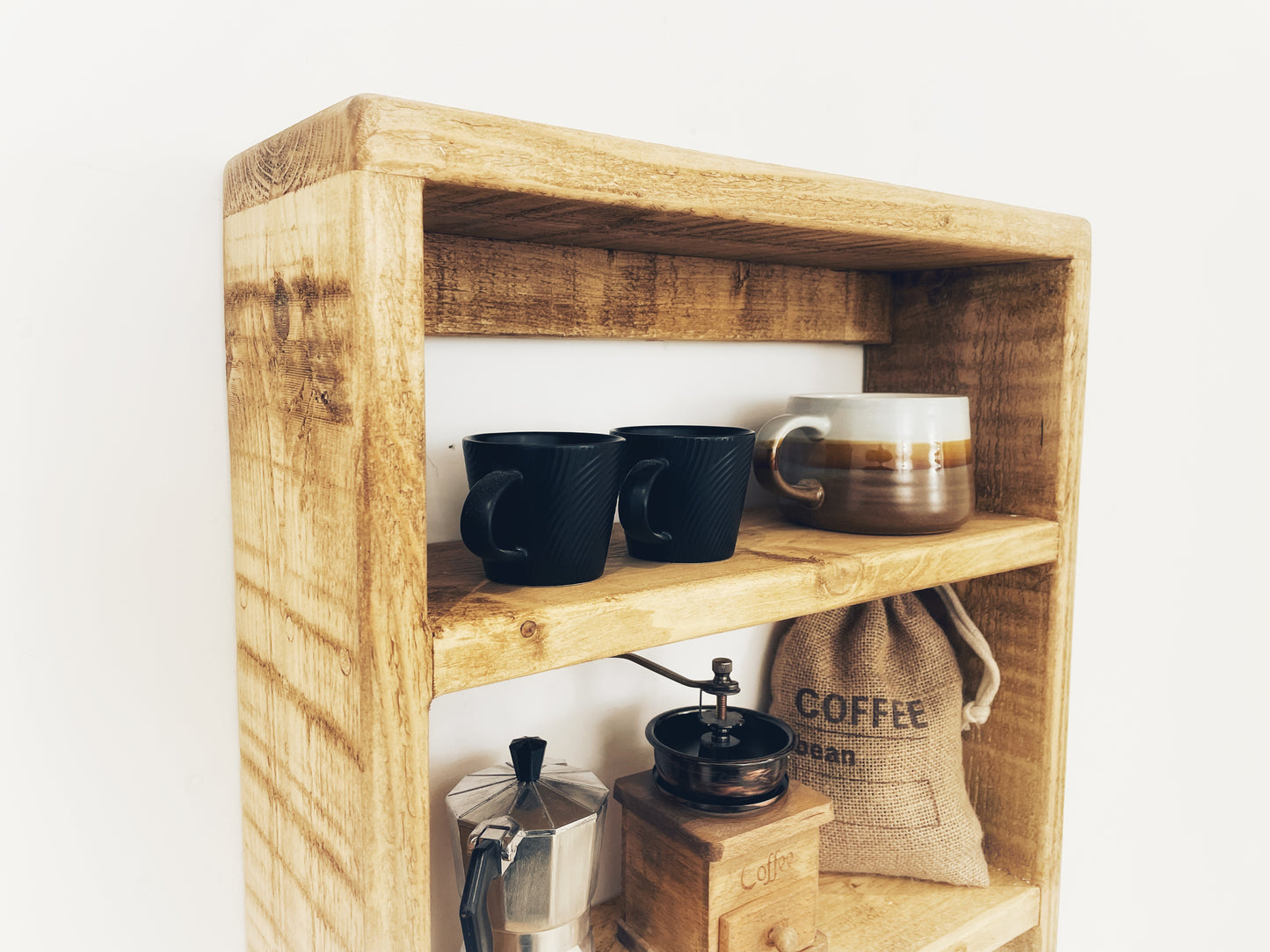 Kitchen Shelving Unit With Double Towel Rail