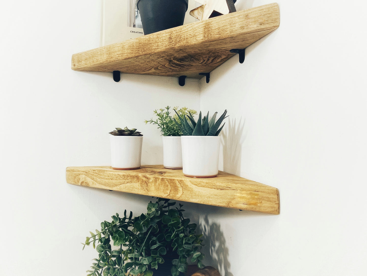 Set of 3 Corner Display Shelves