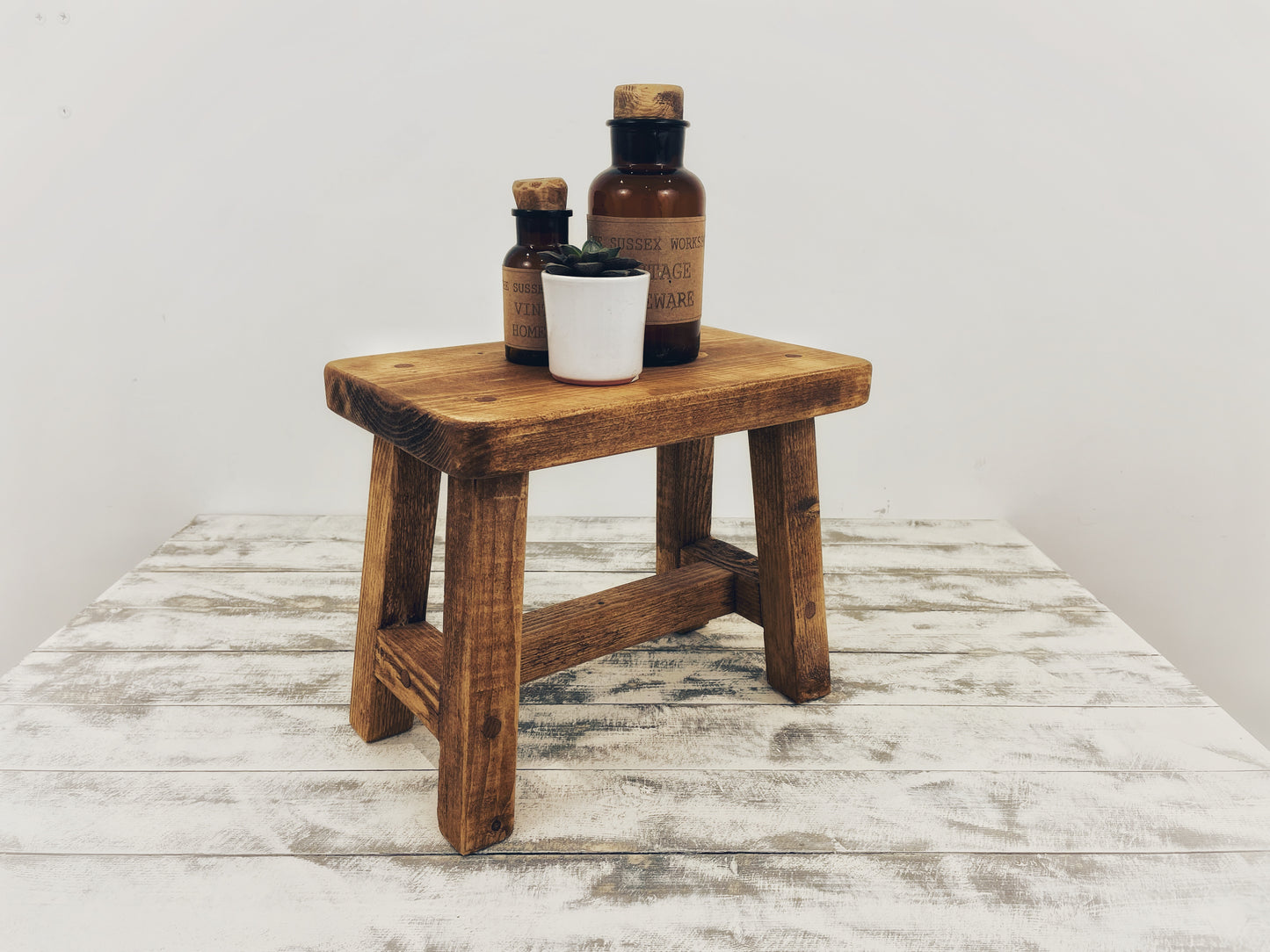 Rustic Wooden Stool