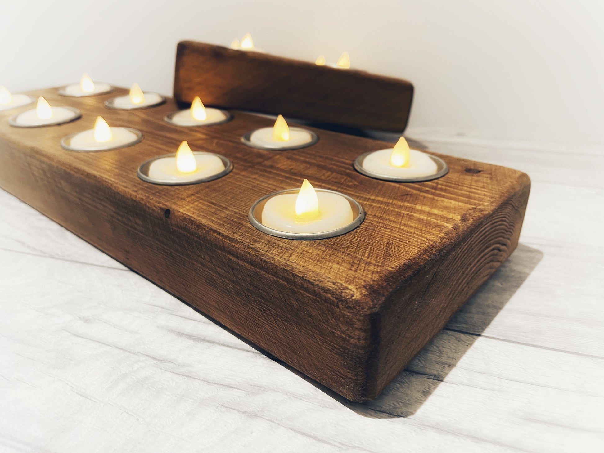 Centre Piece Tea Light Candle Holder Different Sizes Rustic Wooden Tea Light Holder, Table & Wedding Decor, Centrepiece Candle Holder, Handmade Sustainable Gifts